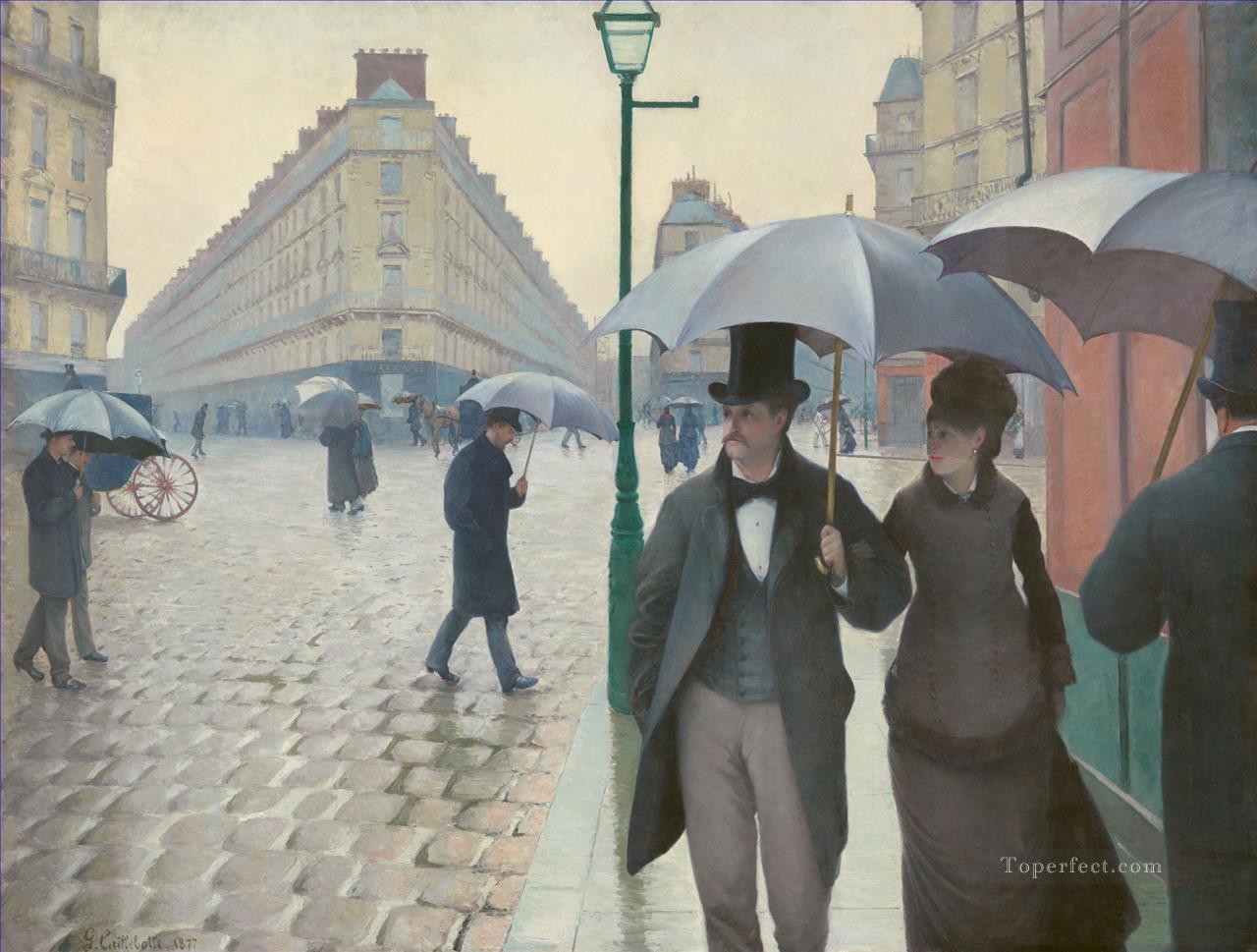Gustave Caillebotte: Parisian Street, Rainy Day